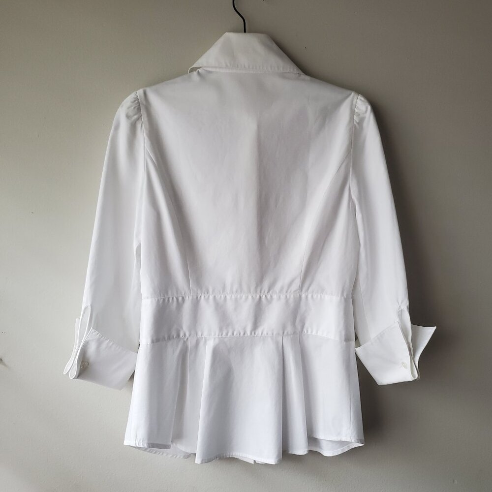 Diane von Furstenberg White Cotton Shirt - Picture 2 of 10